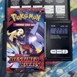 Heavy 22.35g Pokemon Sealed Destined Rivals Booster Pack - Image 1