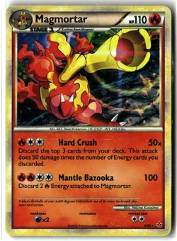 Magmortar ⭐ 2/95 Holo Rare HGSS Unleashed 2010 Pokemon NM/LP - Image 1