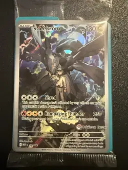 N's Zekrom #31 Black Star Promo Ascended Hero's ETB Pokemon Center Stamped - Image 1