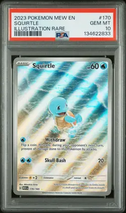 Squirtle Pokemon Mew En-151 NM PSA 10 - Image 1