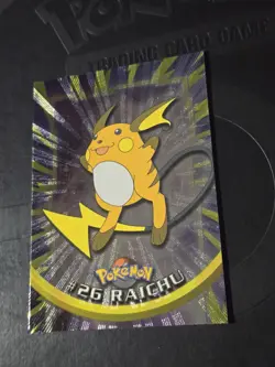 Pokemon TCG Raichu #26 Topps Black Label Textured Holo - LP - Image 2