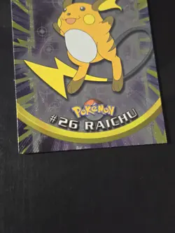 Pokemon TCG Raichu #26 Topps Black Label Textured Holo - LP - Image 4