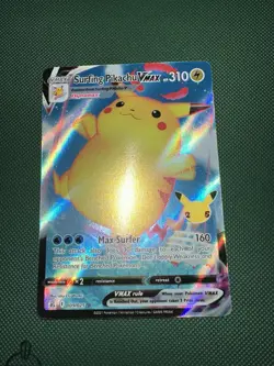 Surfing Pikachu VMAX 009/025 Celebrations Pokemon 2021 - Image 1