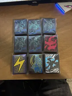 Lot Of 9 Pokemon Official TCG Sleeves Factory Sealed - Image 1