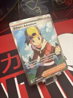 Pokemon TCG Trainer Ethan's Adventure 221/182 Ultra Rare Destined Rivals NM - Image 2