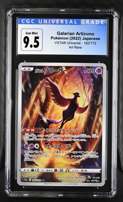 CGC 9.5 Gem Mint Pokemon VSTAR Universe Galarian Articuno Art Rare AR 182/172 - Image 1