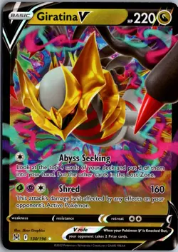 Giratina V Ultra Rare SWSH11: Lost Origin 130/196 NM Pokemon - Image 1