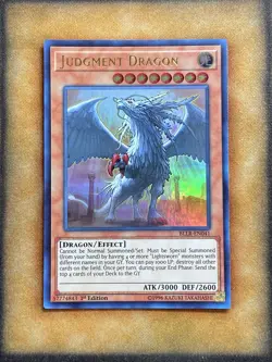 Yugioh Judgment Dragon BLLR-EN041 Ultra Rare 1st Ed NM - Image 1