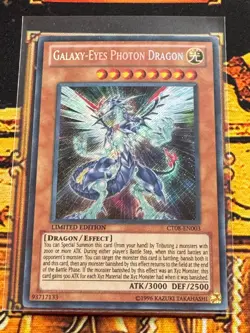 Secret Rare Galaxy-Eyes Photon Dragon CT08-EN003 2011 Limited Edition | LP - Image 1