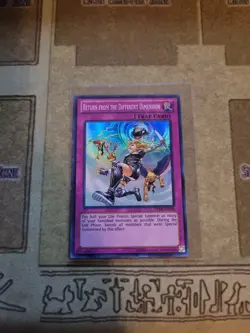 YUGIOH RETURN FROM THE DIFFERENT DIMENSION DPKB-EN038 SUPER UNLIMITED ED VLP - Image 1