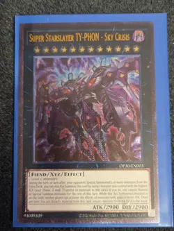 YuGiOh Super Starslayer TY-PHON Sky Crisis OP30-EN003 ultimate nm in hand - Image 1