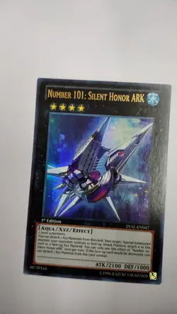 Yugioh Number 101: Silent Honor ARK LVAL-EN047 Ultra Rare 1st Edition Mint NM - Image 1
