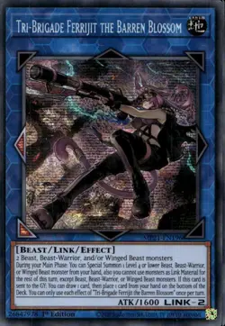 Tri-Brigade Ferrijit the Barren Blossom 1st Prismatic MP21-EN196 Yu-Gi-Oh! - Image 1