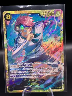 Koby OP11-119 SEC Secret Rare One Piece Card Game English - Image 1