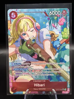 Hibari Alt Art OP11-010 SR ONE PIECE Card Game English - Image 1