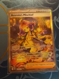 Acerola’s Mischief SIR #183/132 Mega Evolution Secret Rare TCG Card NM pokemon - Image 1
