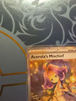 Acerola’s Mischief SIR #183/132 Mega Evolution Secret Rare TCG Card NM pokemon - Image 2