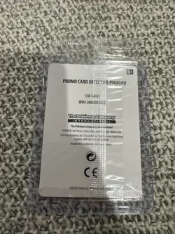 Pokemon TCG Detective Pikachu SM190 Stamped Holo DVD Promo, Sealed (card only) - Image 2