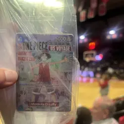 One Piece Monkey D. Luffy US College Basketball Card Rutgers In Hand Ships now - Image 1