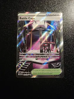 Battle Cage Phantasmal Flames Pokemon Card Mint Condition *Major Miscut* Error - Image 1