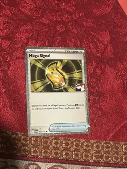 Mega Signal Holo Pokemon Prize Pack Series 8 Promo Pokemon Card NM/LP - Image 1