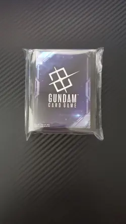 Bandai Gundam Card Game Premium Card Sleeves EX Space Black 70 Sleeves - Image 1