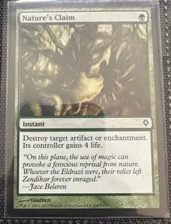 Nature's Claim Worldwake Regular Mtg Magic The Gathering - Image 1