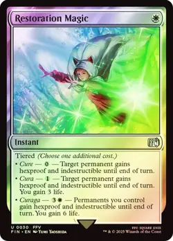 Restoration Magic FOIL - 0030 - Uncommon - Final Fantasy FIN MTG - Image 1