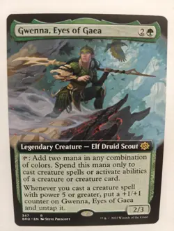 MTG Gwenna, Eyes of Gaea 347 Rare Extended Art The Brothers' War - Image 1