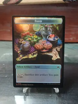 Coruscation Mage Food Token #17/27 Foil, Bloomburrow, NM MTG - Image 2