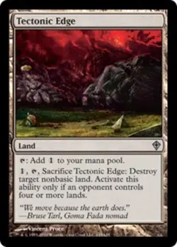 Tectonic Edge - Worldwake #145/145 MTG Magic The Gathering - Image 1