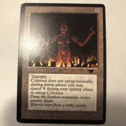 Magic The Gathering Antiquities COLOSSUS OF SARDIA Rare Never Played MTG - Image 1