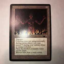 Magic The Gathering Antiquities COLOSSUS OF SARDIA Rare Never Played MTG - Image 2
