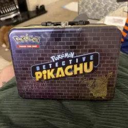 Pokemon TCG - Detective Pikachu Collectors Chest Tin Lunch Box - 2019 - Image 1