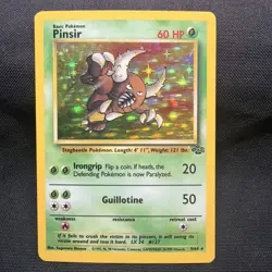 Pokemon TCG Pinsir Jungle 9/64 Holo Unlimited Holo Rare MP - Image 1