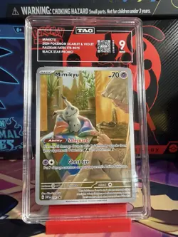 TAG 9 Pokemon TCG Mimikyu #075 Black Star Promo - Paldean Fates TAG 9 MINT - Image 1