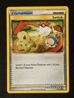 Pokemon TCG Switch 102/123 Heartgold Soulsilver Uncommon Card NM - Image 1