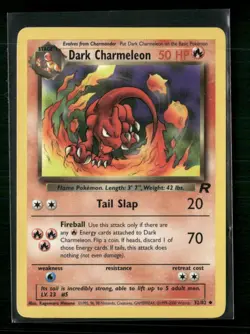 2000 Pokemon Team Rocket Dark Charmeleon #32/82 Uncommon Lightly played - Image 1