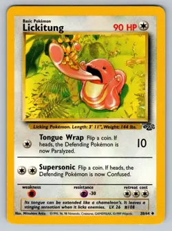 1999 Pokemon Jungle Vintage WOTC Lickitung 38/64 NM - Image 1