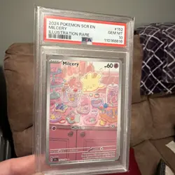 Pokemon | Milcery | PSA 10 Stellar Crown 152/142 Illustration Rare SCR GEM Mint - Image 1