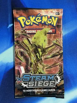 Pokemon XY 2016 Steam Siege Booster Pack Complete Artset Lot X4 Sealed Nm M - Image 2