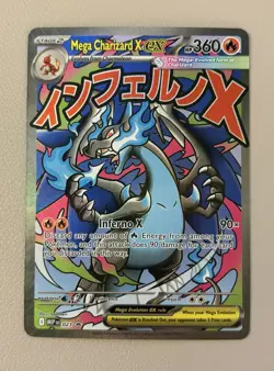 Mega Charizard X ex 023 Mega Evolution Black Star Promo Pokemon English - Image 1