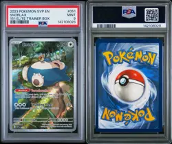 2023 POKEMON SVP EN-SV BLACK STAR PROMO | 151 ELITE TRAINER BOXSNORLAX 051 PSA 9 - Image 3