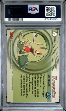 2003 TOPPS POKEMON ADVANCED #84 TREECKO PSA 10 - Image 2