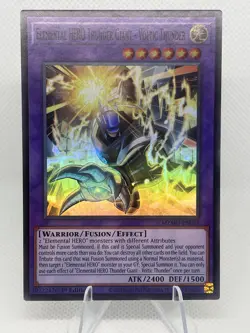 MZMU-EN029 Elemental HERO Thunder Giant - Voltic Thunder Super Rare YuGiOh! - Image 1
