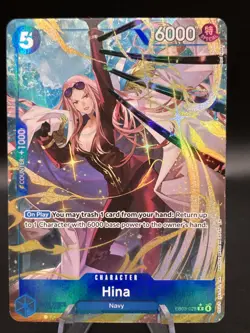 ONE PIECE HINA EB03-025 ALT ART RARE ENGLISH HEROINES EDITION - Image 1