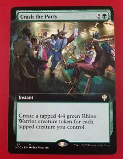 1x Crash the Party | Extended Art | New Capenna Commander | MTG Magic Cards - Image 1