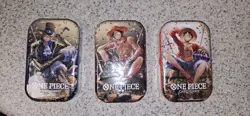 Bandai One Piece Card Game Tin Pack Set Vol. 2 [Set of 3] New, Factory Sealed - Image 1