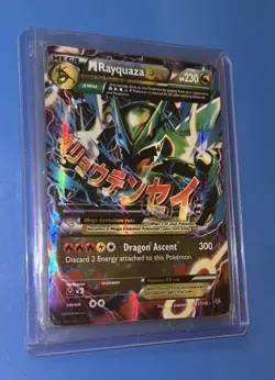 Pokemon TCG Roaring Skies M Rayquaza EX XY Card 61/108 Ultra Holo Rare 2015 - Image 1