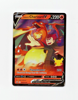 Pokemon Celebrations LANCE'S CHARIZARD V SWSH133 Black Star Promo Card MINT-NM - Image 1